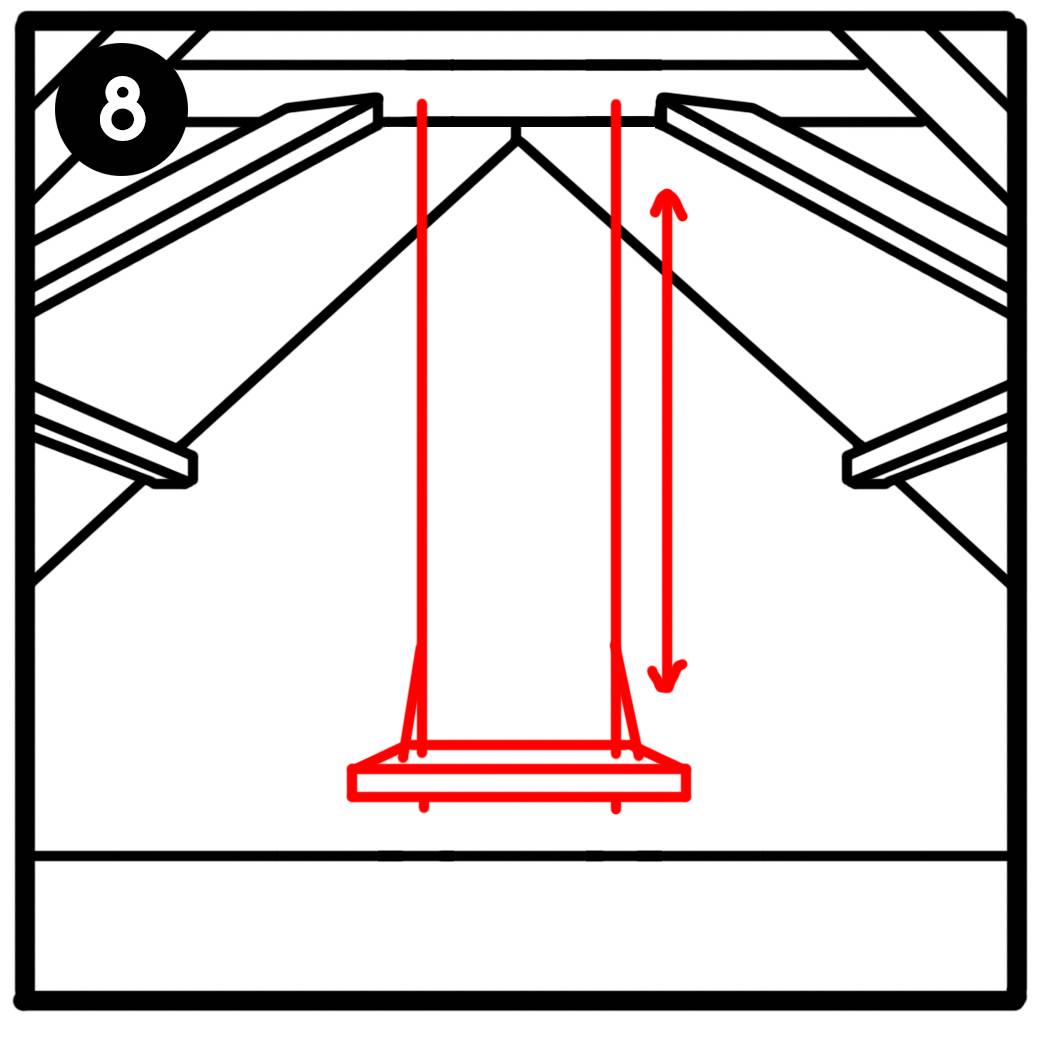 Installer une balançoire d'intérieur