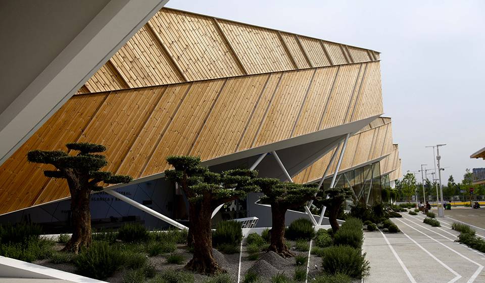 Le pavillon slovène met l'accent sur le lien qui existe entre un environnement sain et des aliments sains qui respectent tous deux l'écosystème.