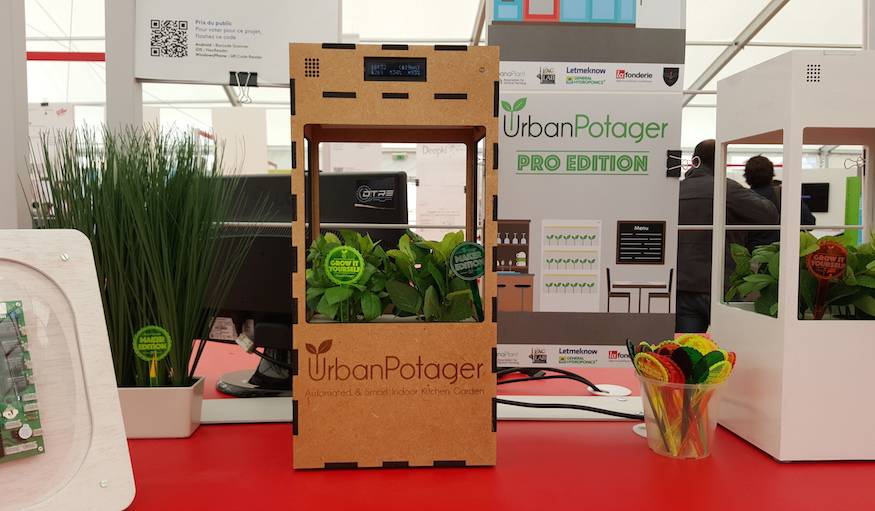 Sur le stand d'urban potager à Futur en Seine 2015