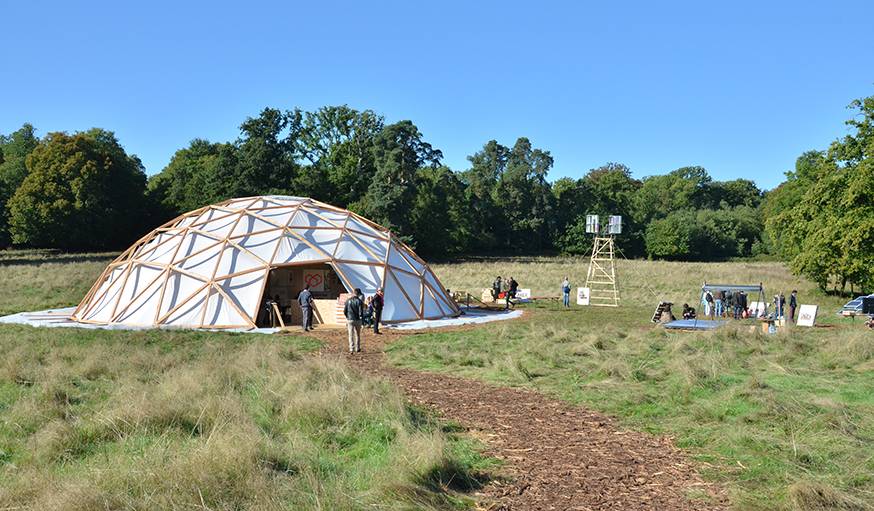 L'éolienne a été présentée à l'issue de POC 21, dans le parc du château de Millemont.