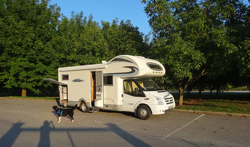 Le chien et le chat de la famille prennent eux aussi la route. 