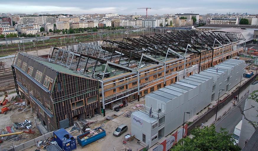 Démontage et reconversion de la Halle Pajol - étape 5.