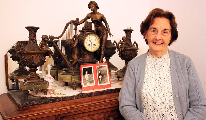 Simone Dorge habite le Familistère depuis 1952.
