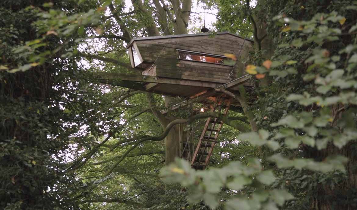  L'une des cabanes bâties par Andreas Wenning en Allemagne.