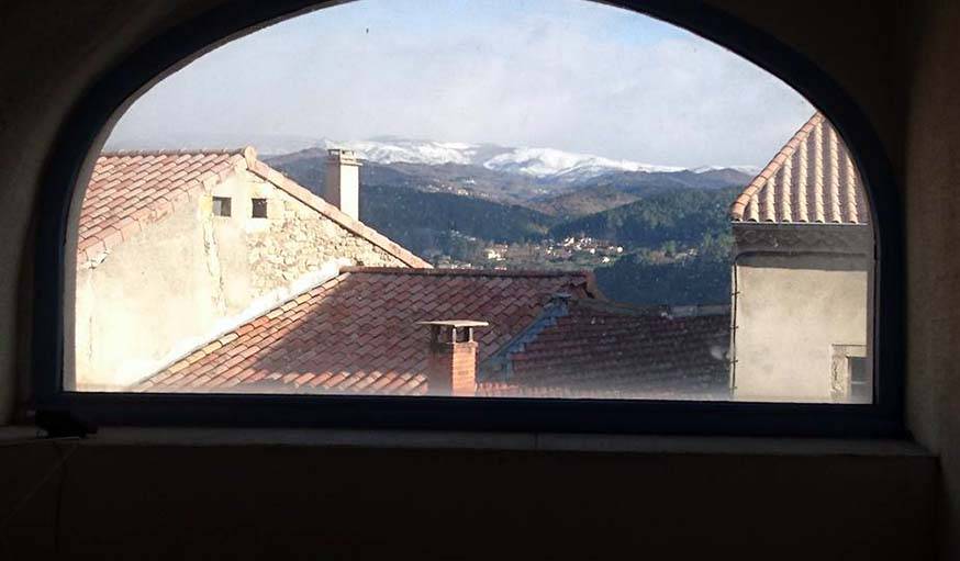 Vue depuis Aubenas (Ardèche), le 18 mars.