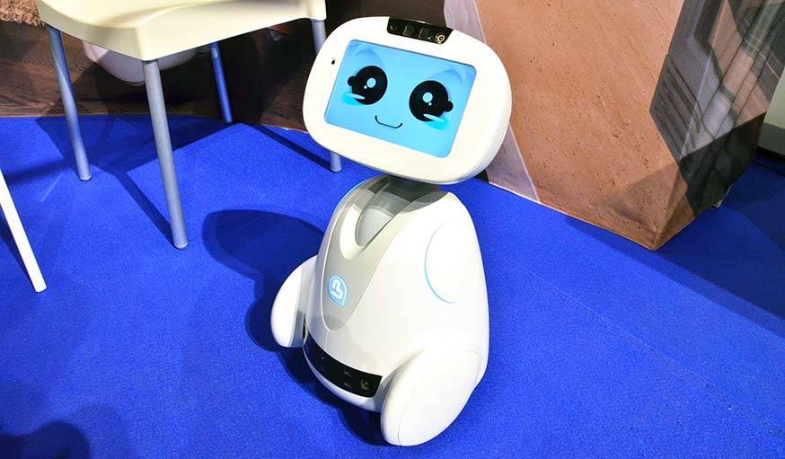 Buddy, le robot compagnon au salon Innorobo, en mai 2016.