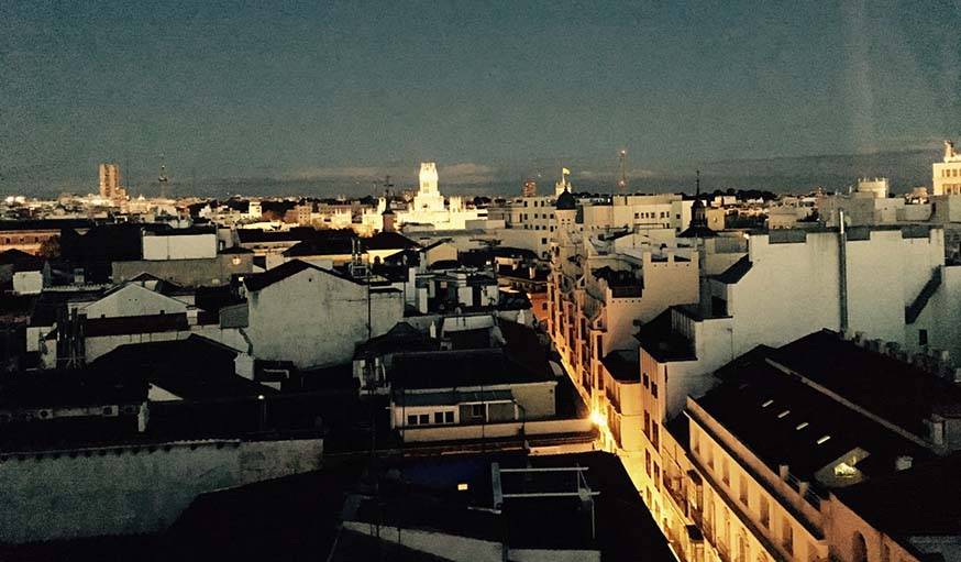 Madrid la nuit, le 23 avril.