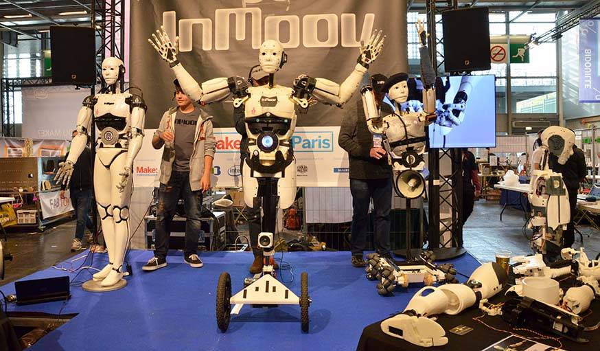 Les robots imprimés en 3D Inmoov.