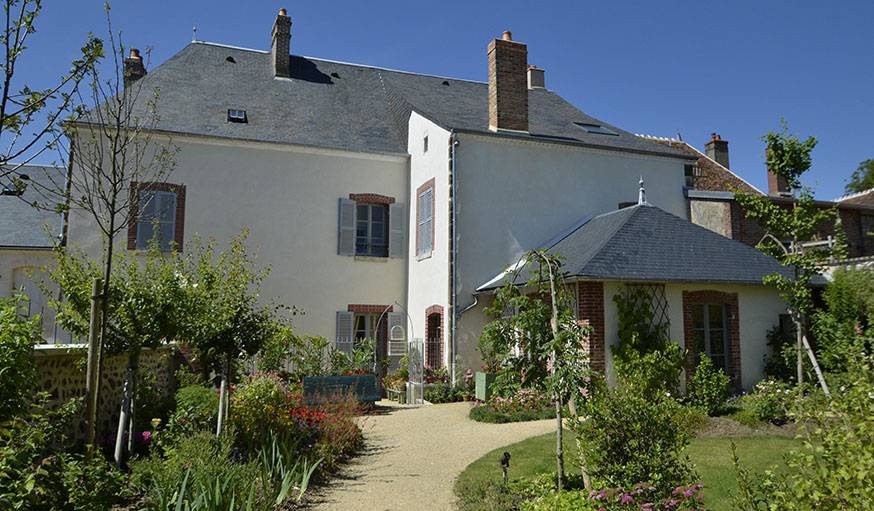 Le jardin de la maison de Colette.