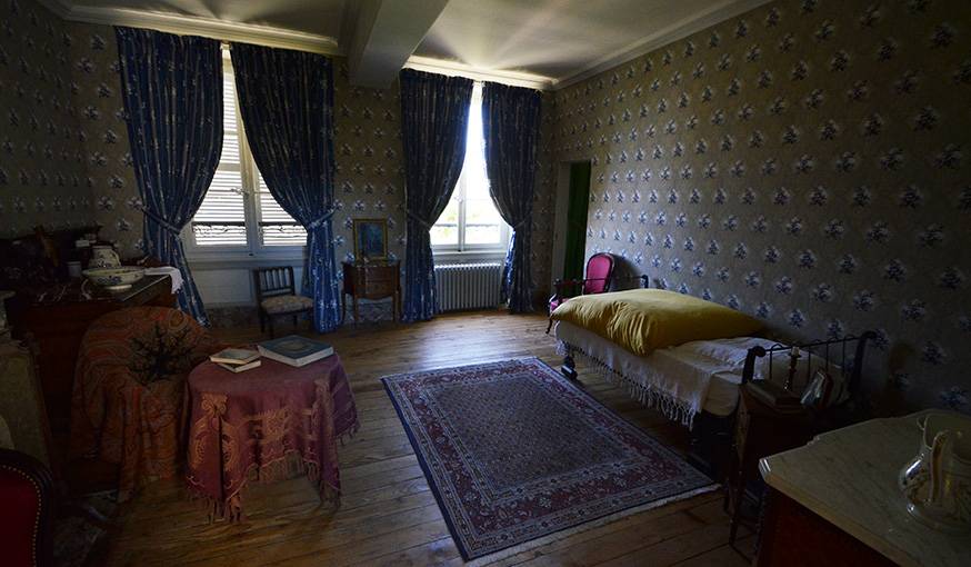 La chambre qu'occupa Colette lors du départ de sa soeur. 