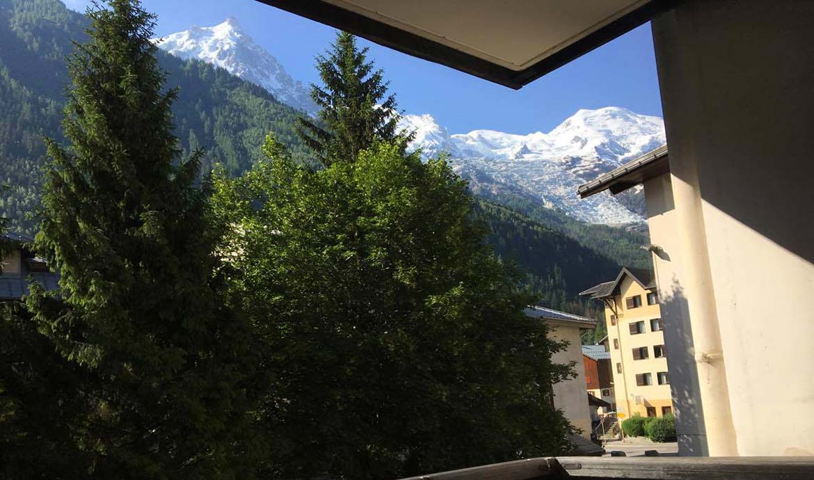 Vue de Chamonix le 24 juin.