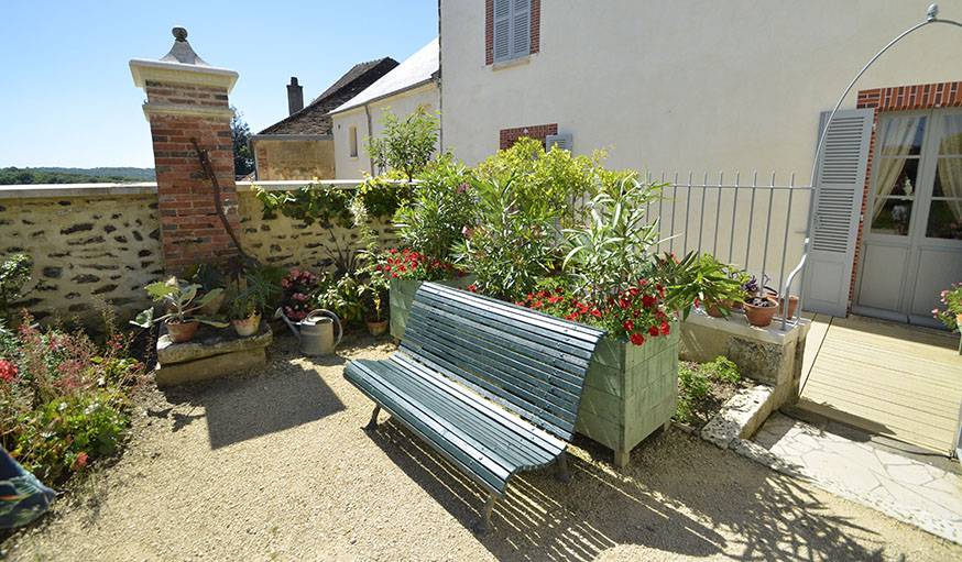 L'entrée du jardin où Sido, la mère de Colette passait le plus clair de son temps. 