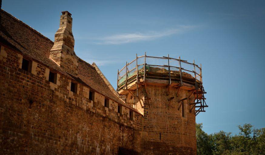 Une des tours du château.