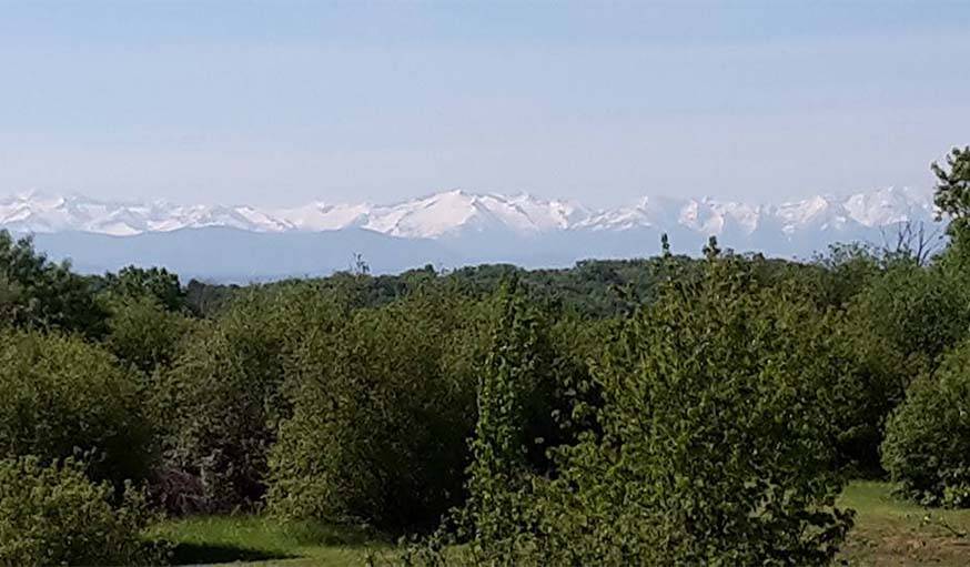 Une vue dégagée des Pyrénées en Haute-Garonne