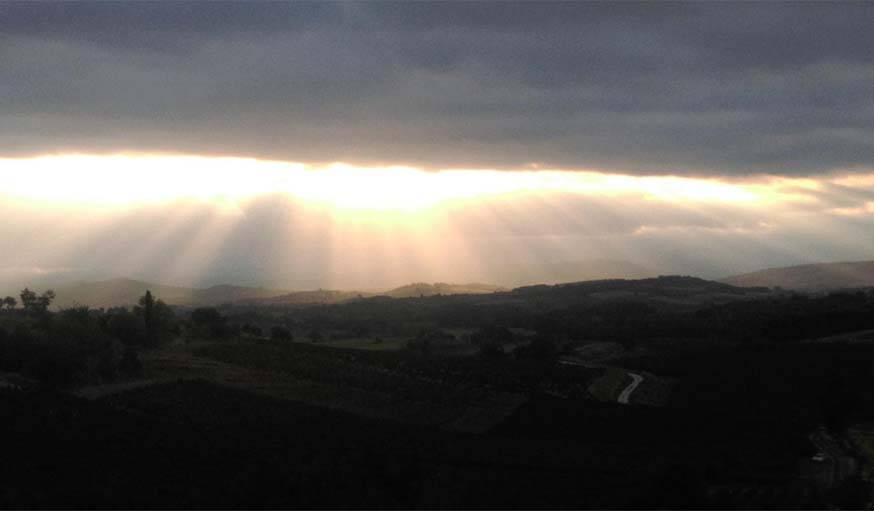 Une fabuleuse lumière, près de Limoux dans l'Aude