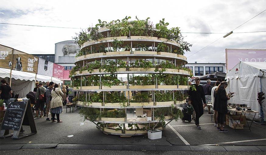 Une boule de verdure à Copenhague.