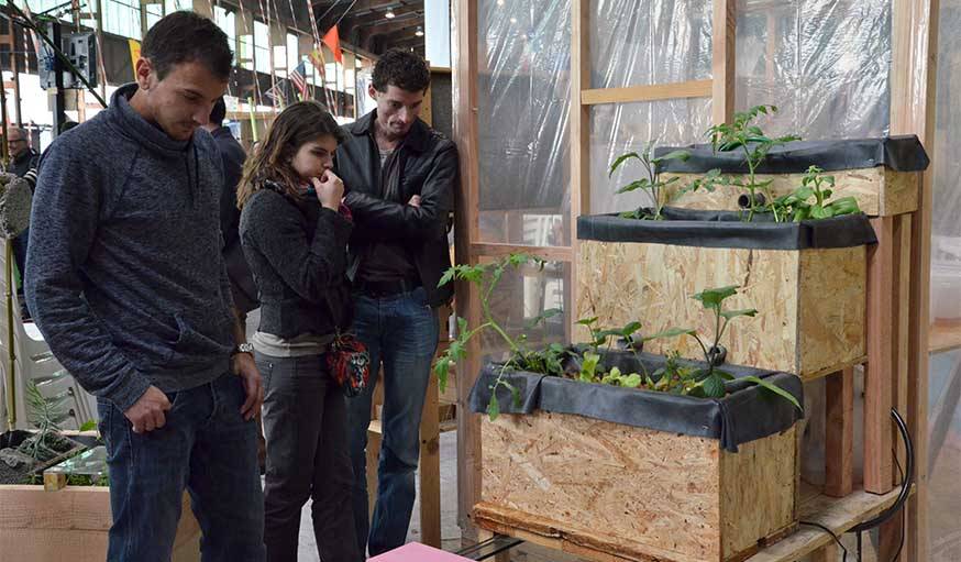 Le Potager Pur présenté au Fab Lab Festival, au FabLab Artilect en mai 2016.