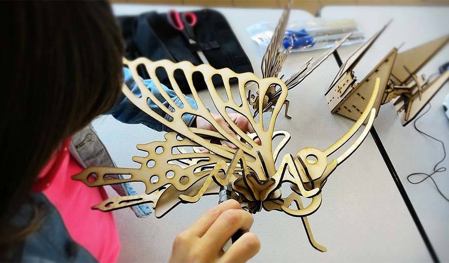 L'un des cadeaux à fabriquer pendant l'atelier de Noël de Rutech.