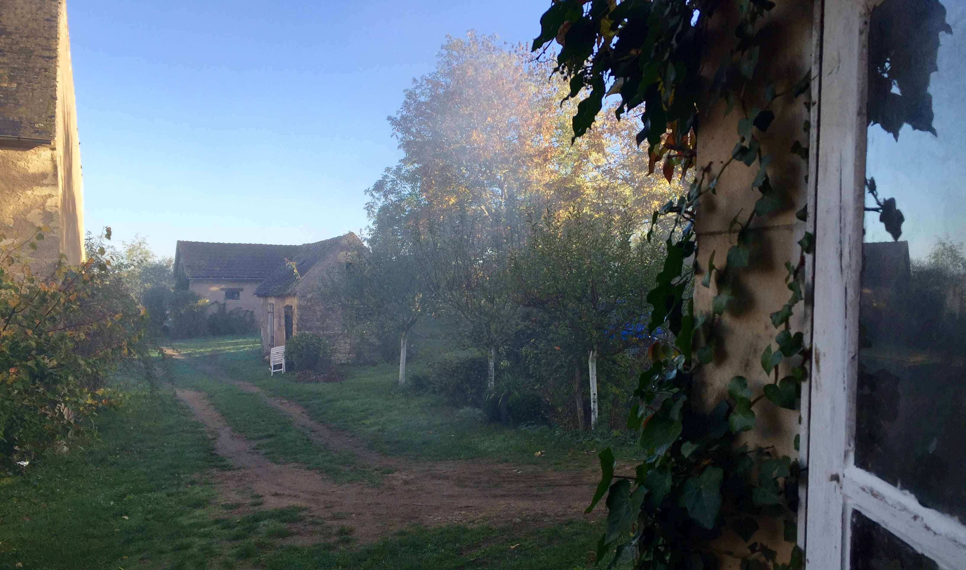 Rosée matinale à Dompierre (Nièvre), le 30 octobre.