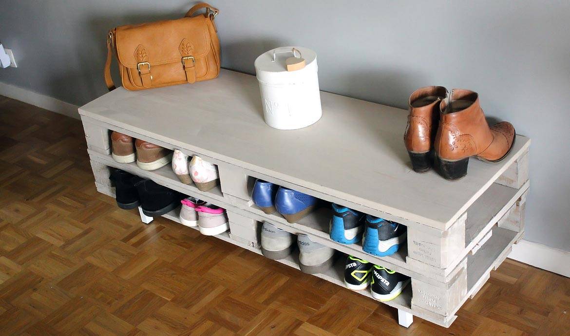 Fabriquez un meuble à chaussures en bois - Rangement chaussures