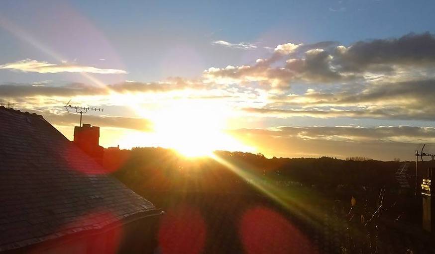 Du soleil plein les mirettes, à Oudon (Loire-Atlantique), mi-novembre. 