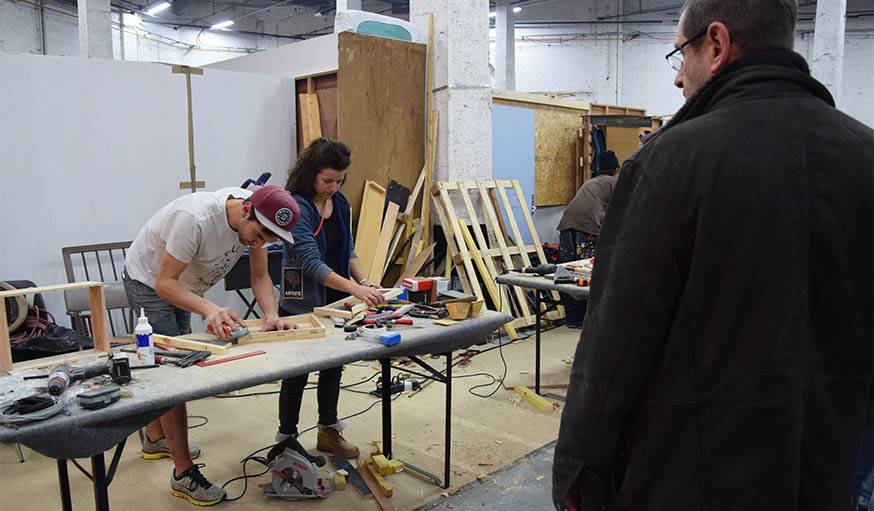 L'Atelier des Chauds au travail. 