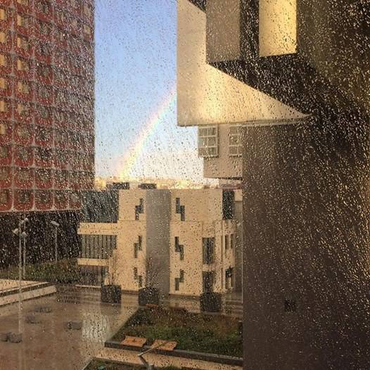 Arc-en-ciel parisien, le 8 février.