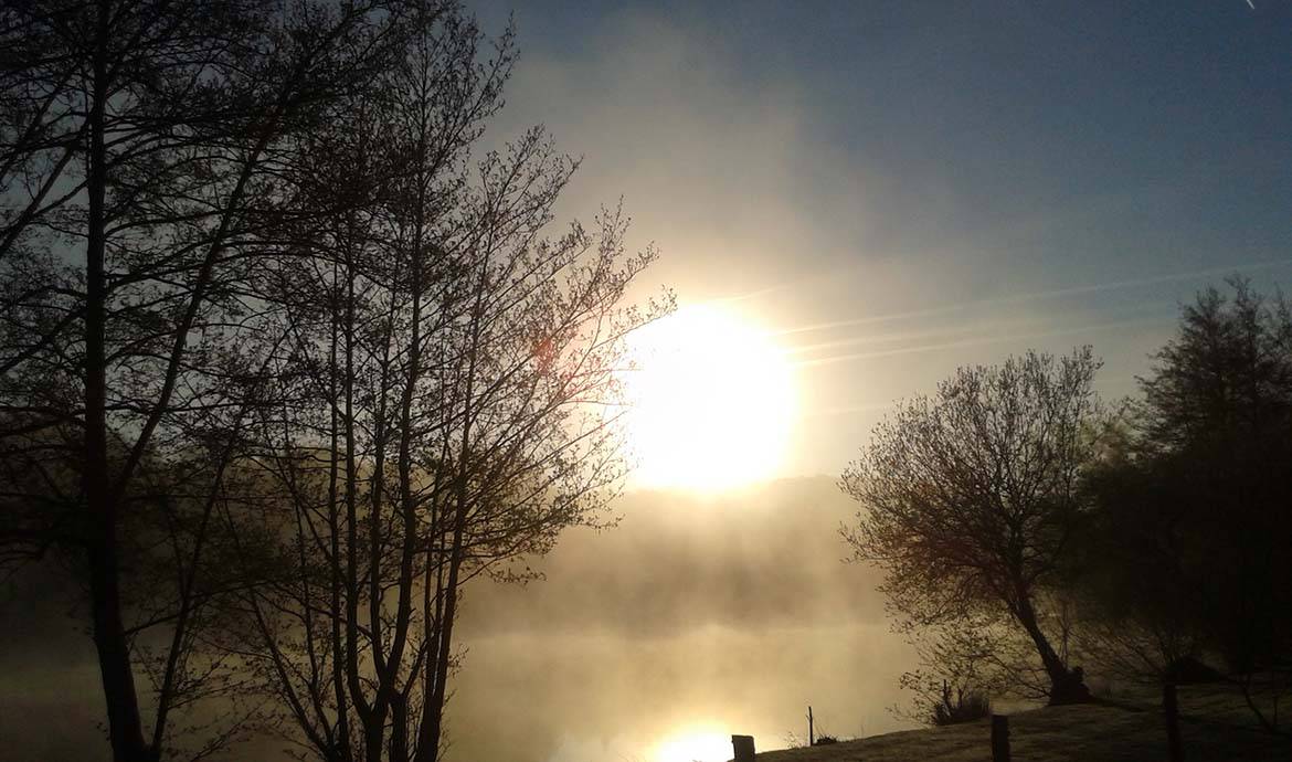 Un lever de soleil en Haute-Vienne.