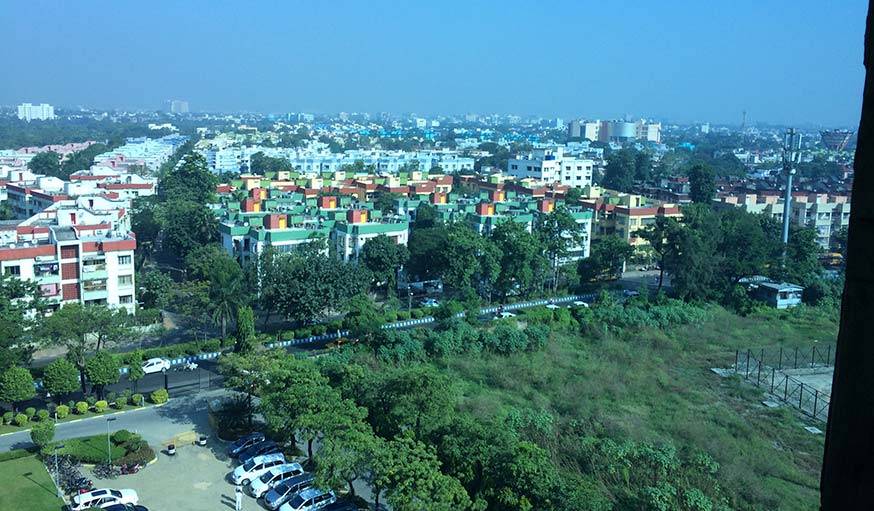 Petit matin sur Calcutta (Inde).