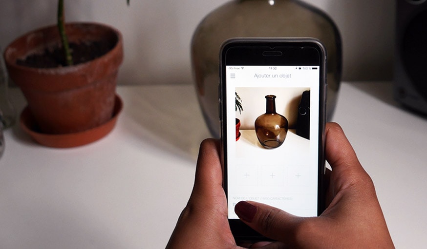 Il suffit de prendre en photo un objet pour l'enregistrer sur l'application.