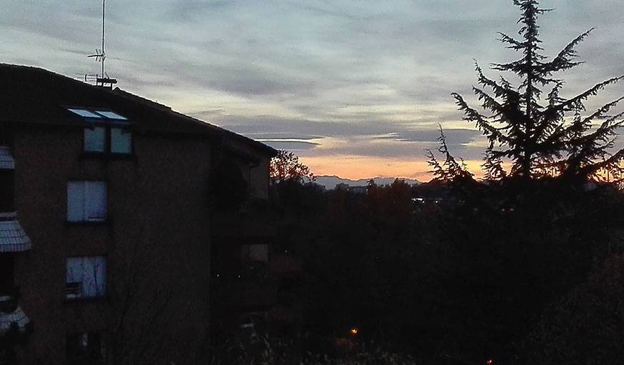 Vue sur les Pyrénées depuis Toulouse (Haute-Garonne), le 12 décembre.