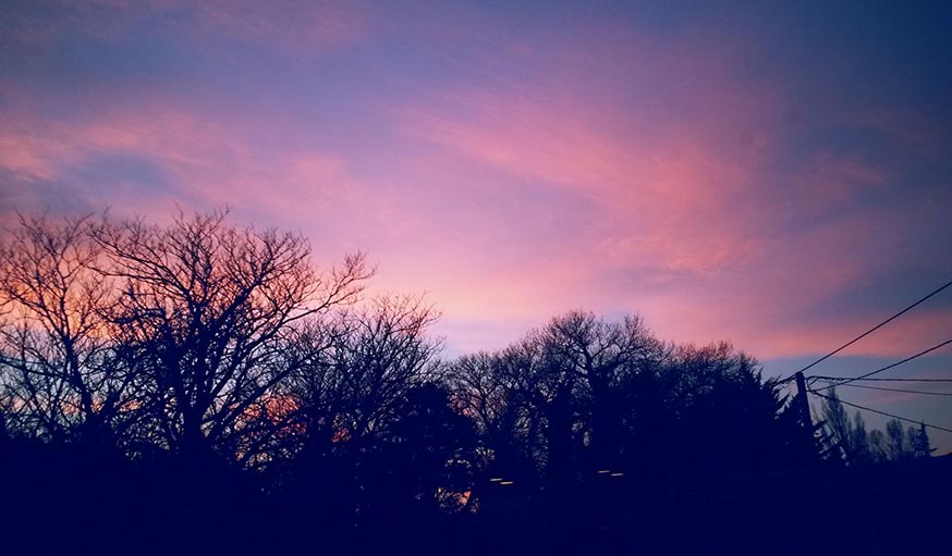 Magnifique ciel à Saint-Rémy-de-Provence, dans les Bouches-du-Rhône, le 25 janvier.