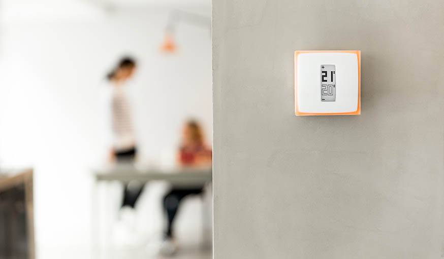 Le thermostat connecté Netatmo.