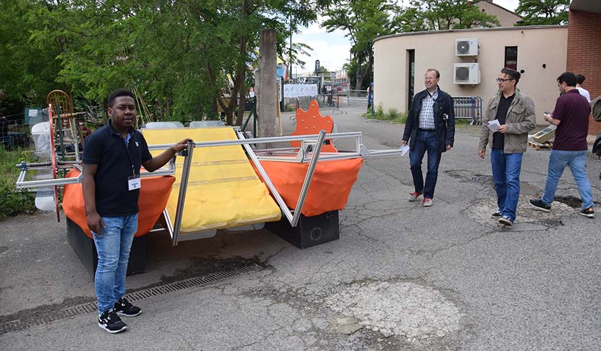 Mansoibou Baco, l'un des bénévoles qui a participé au développement de Toulouse Clean-Up.