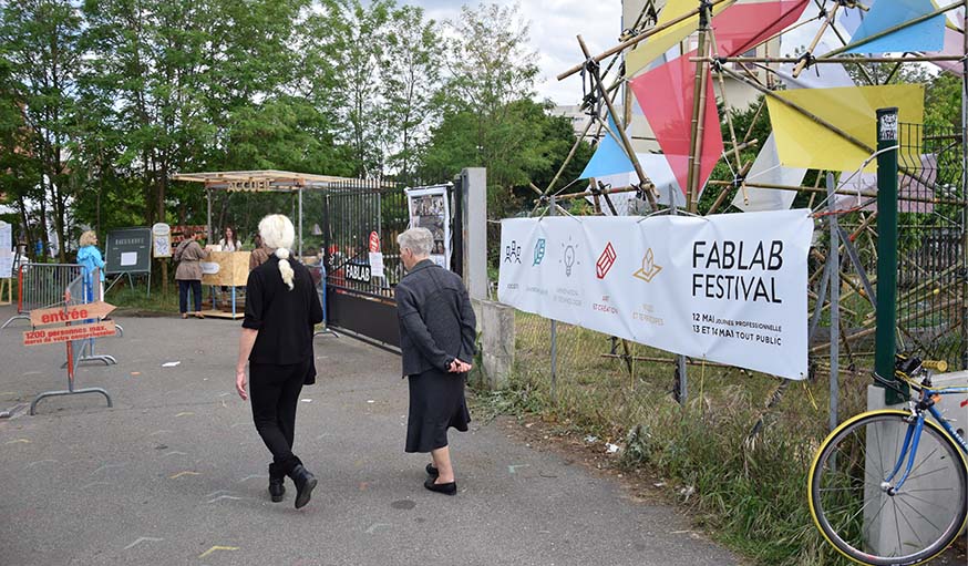 L'entrée du FabLab Festival.
