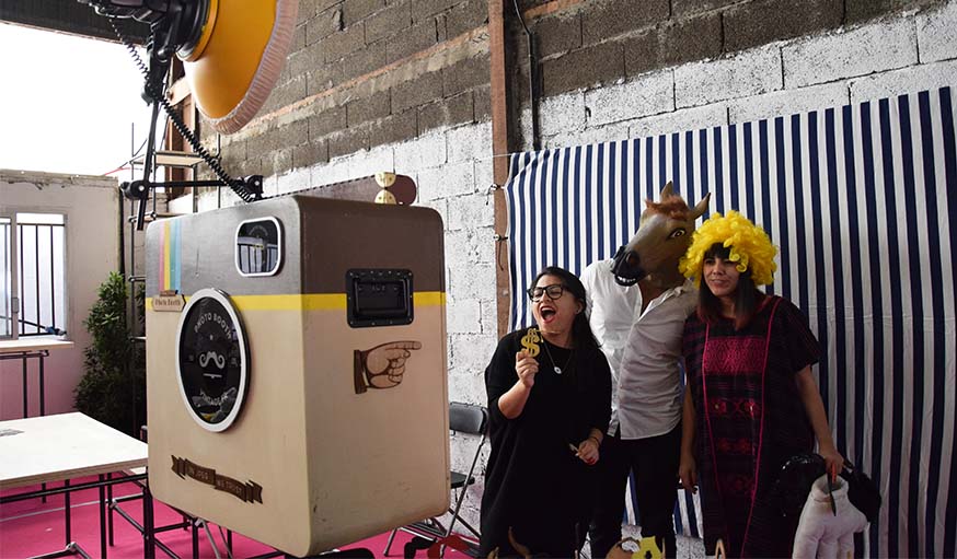 Le photocall du festival et ses accessoires... originaux !