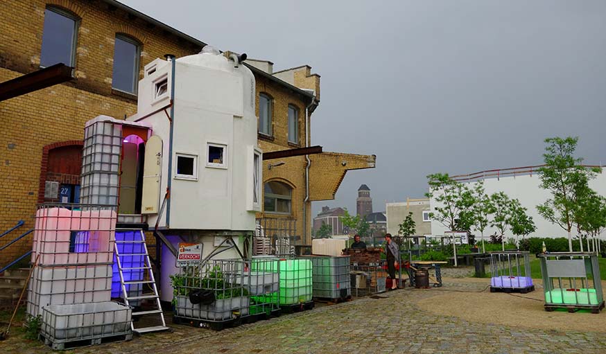 La maison-silo sur le campus de la ZKU à Berlin.