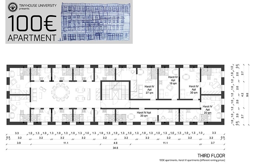 Plan du projet de l'immeuble, baptisé Co-Being House.