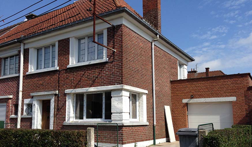 La maison avant le ravalement de façade.