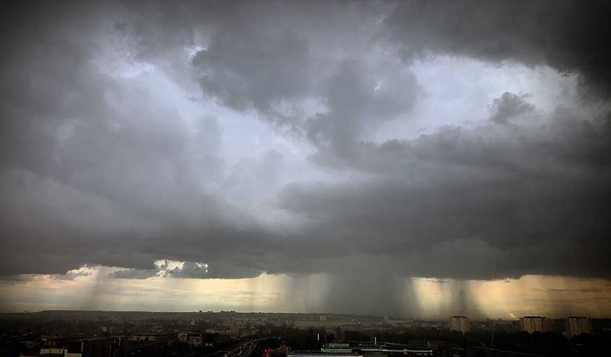 Orage sur Bobigny le 12 mai.