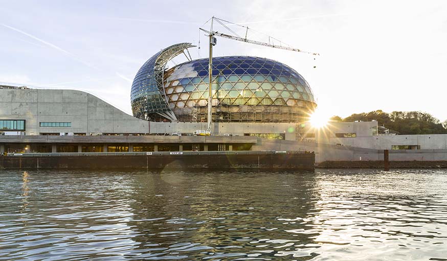 La Seine Musicale pendant les travaux.