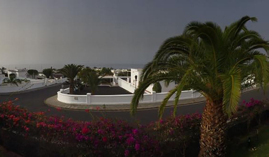 Vue d'une chambre d'hôtel dans les Canaries, le 15 juillet 2017.