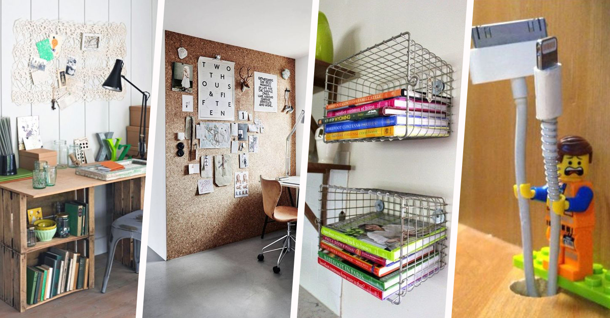 DIY rangement bureau pour vos feuilles 