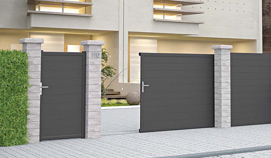 Portail en aluminium Alpes.