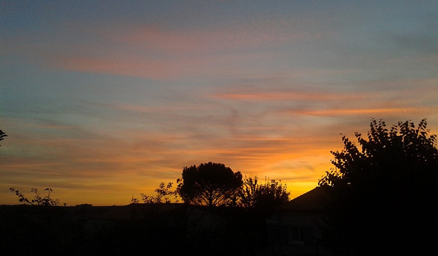 Coucher de soleil près de Royan en Charente-Maritime