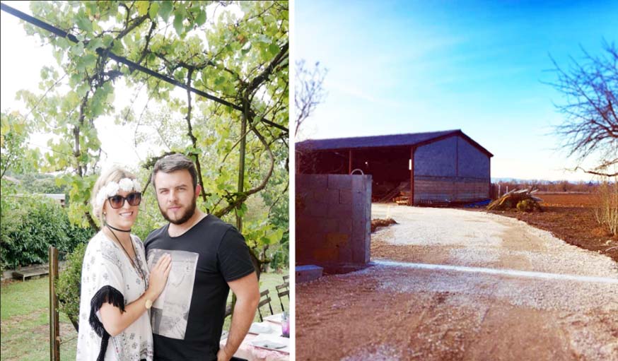 Coraly et Morgan vont bientôt emménager dans cette grange entièrement rénovée.