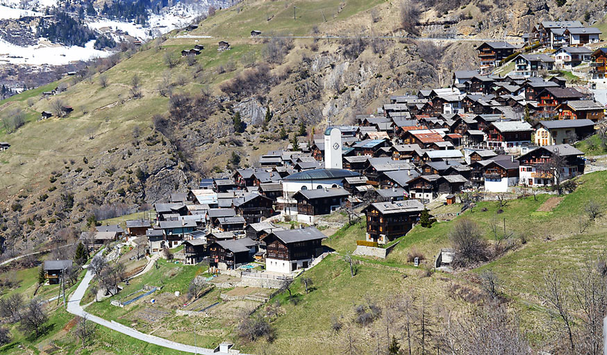 Le village d'Albinen 