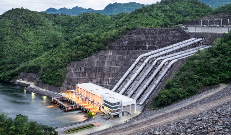 Une centrale hydroélectrique 