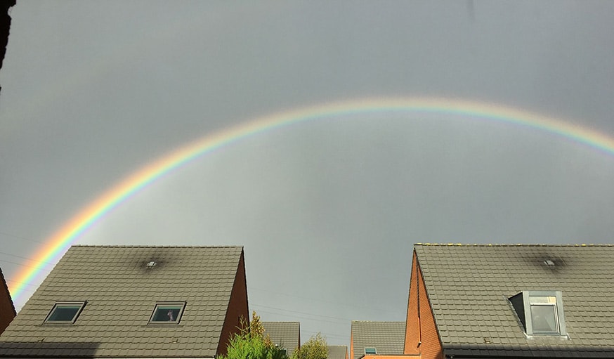 Vu sur un arc-en-ciel à Lille, le 24 octobre