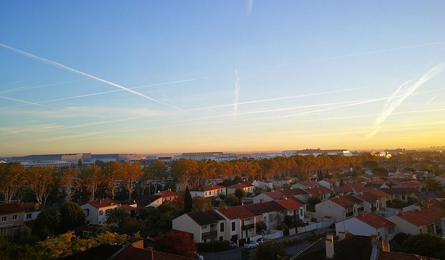 Vu sur le ciel à Colomiers en Occitanie, le 25 octobre